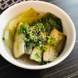 茄子と青梗菜の中華スープ